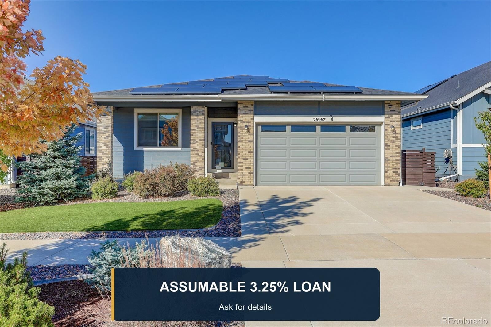 Property Photo: 26967 E Maple Avenue CO 80018