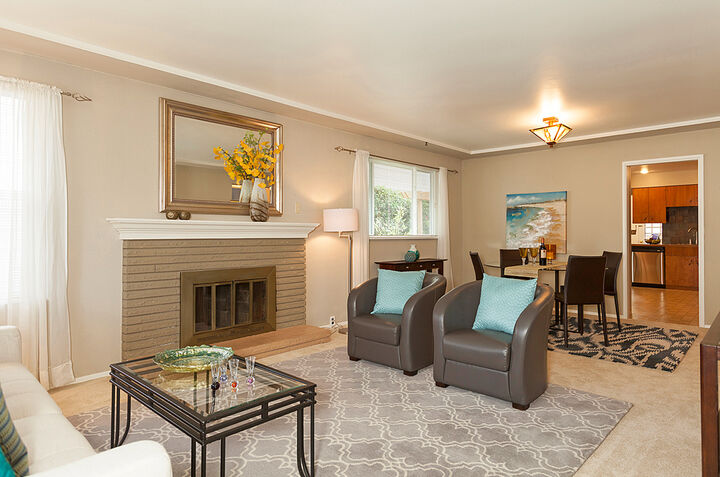Property Photo: Living room 7041 14th Ave NW  WA 98117 